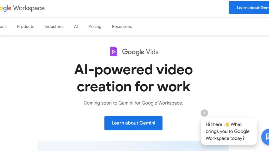 Google Vids-Google推出的AI视频创作工具