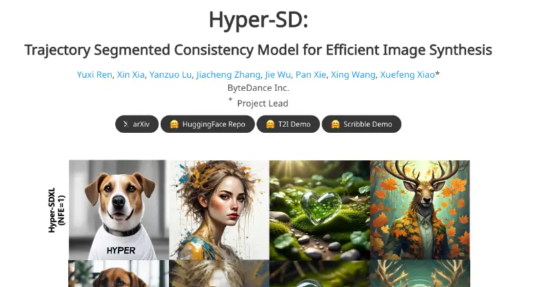Hyper-SD-字节跳动推出的基于SD的图像生成框架