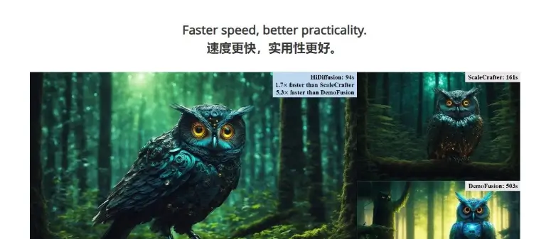 HiDiffusion-旷视科技与字节跳动联合推出的图像生成加速器